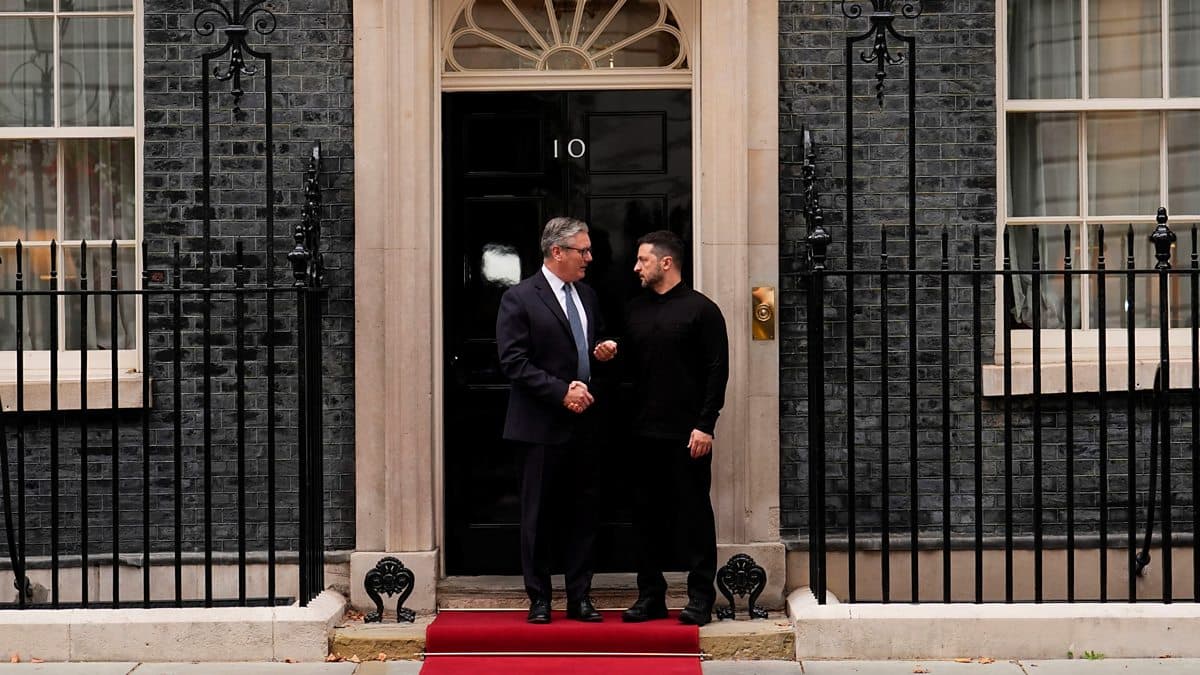 Zelensky Visits Starmer At Downing Street